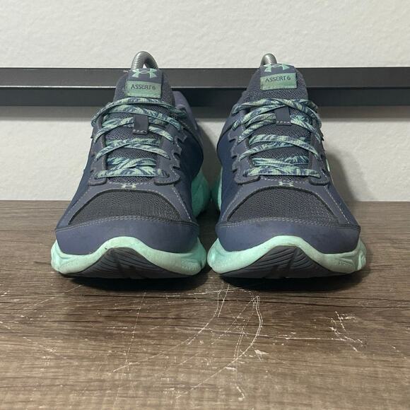 Under Armour Micro G Assert 6 Women's Running Shoes Size 7.5 (Youth 6) Blue - Picture 2 of 8